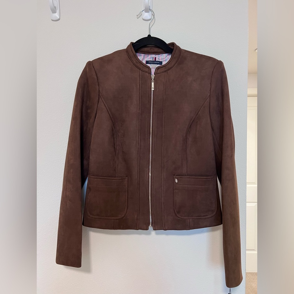 tommy hilfiger faux suede jacket